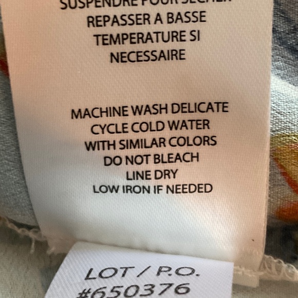 TRIBAL JEANS FLORAL BLOUSE.  SIZE M, LIKE NEW! - Picture 11 of 11